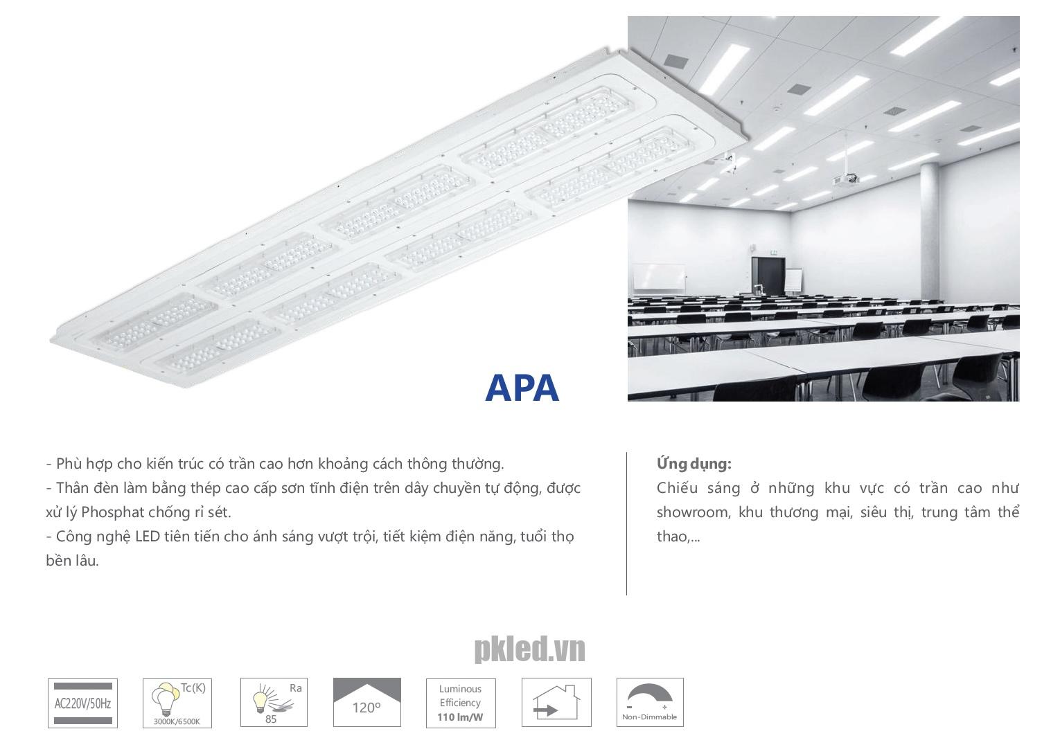 Đèn âm trần chiếu sâu 150W APA1502 Duhal - Ảnh 2