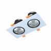 Đèn Downlight Vuông Chiếu Điểm Âm Trần 2x5W DFC2051 Duhal
