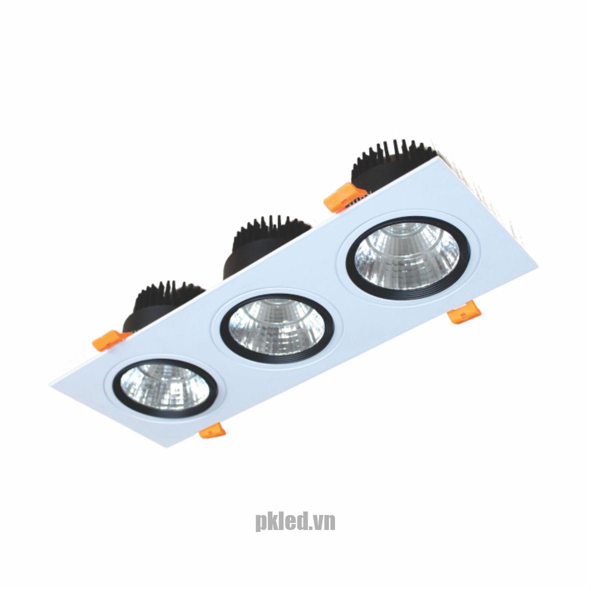 Đèn Downlight Vuông Chiếu Điểm Âm Trần 3x9W DFC3091 Duhal