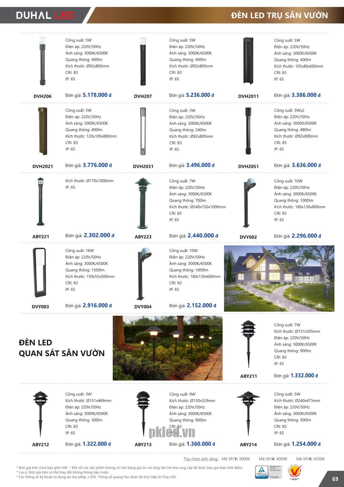 Đèn quan sát sân vườn 5W ABY213 Duhal - Ảnh 2