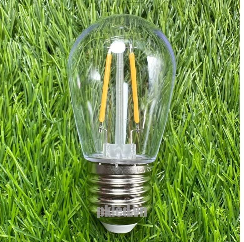 Bóng đèn LED trang trí DSYS14-E27 – Ánh sáng vàng ấm, kiểu S14 nhỏ gọn sang trọng