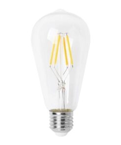 Bóng đèn LED DSYST64-E27 Vỏ Trong, Kiểu ST64 cổ điển, ánh sáng vàng ấm tuyệt đẹp