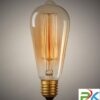 Bóng đèn LED kiểu ST64, ánh sáng vàng ấm sang trọng
