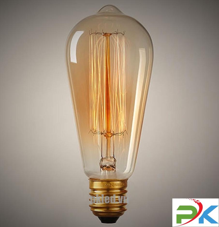 Bóng đèn LED kiểu ST64, ánh sáng vàng ấm sang trọng