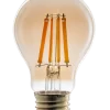 Đèn led filament trang trí màu vàng, mẫu đẹp phù hợp cho quán cafe, nhà hàng