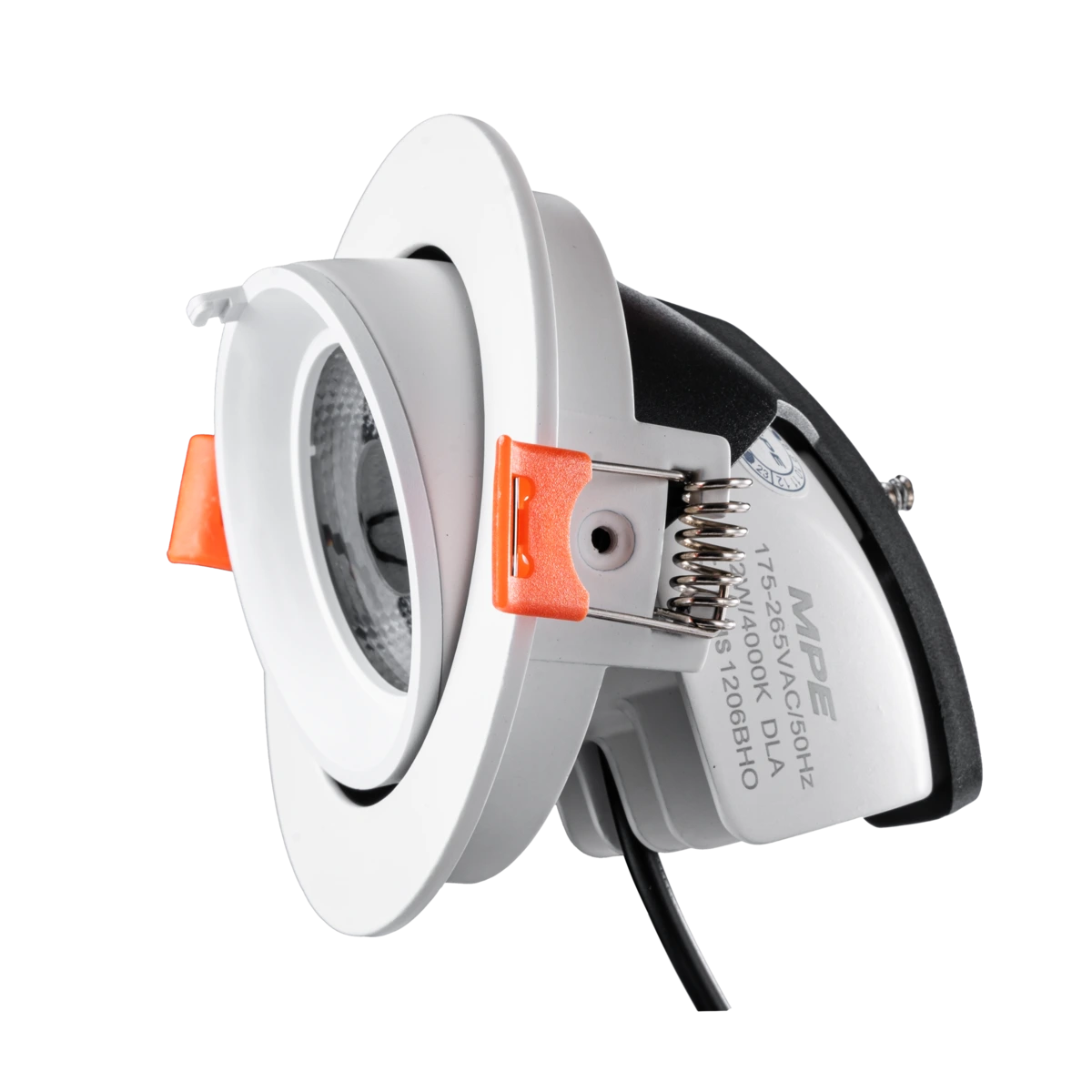 Đèn Downlight âm trần Chiếu điểm, Điều chỉnh hướng sáng 12W ánh sáng trung tính DLA-12N MPE