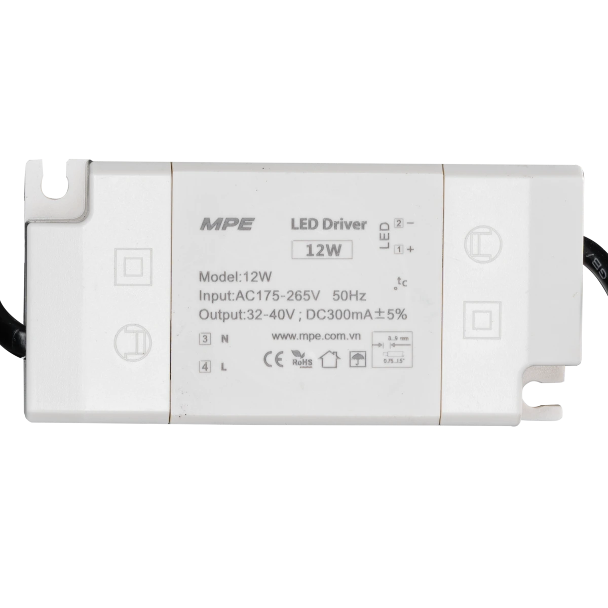 Đèn Downlight âm trần Chiếu điểm, Điều chỉnh hướng sáng 12W ánh sáng trung tính DLA-12N MPE