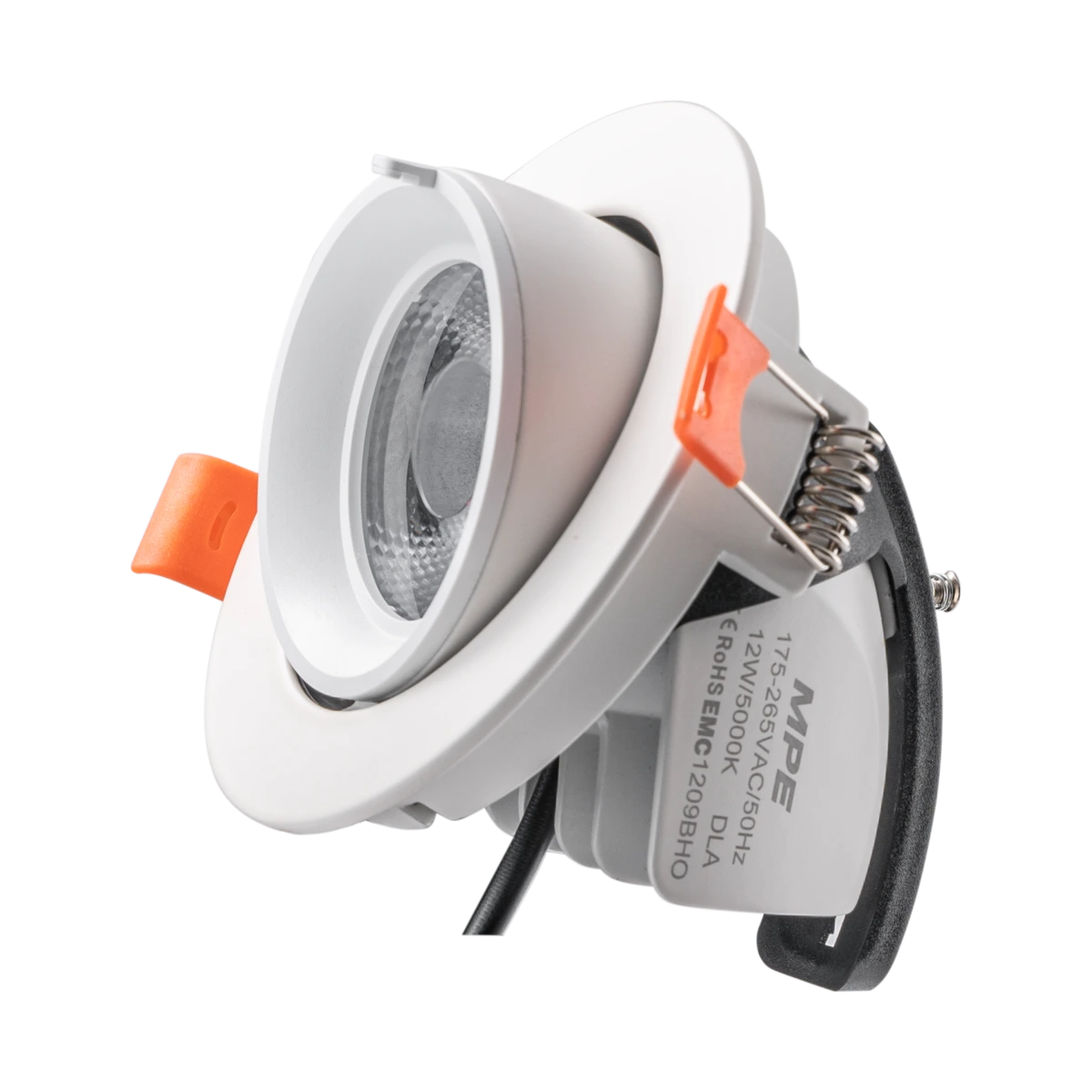 Đèn Downlight âm trần Chiếu điểm, Điều chỉnh hướng sáng 12W ánh sáng trắng DLA-12T MPE