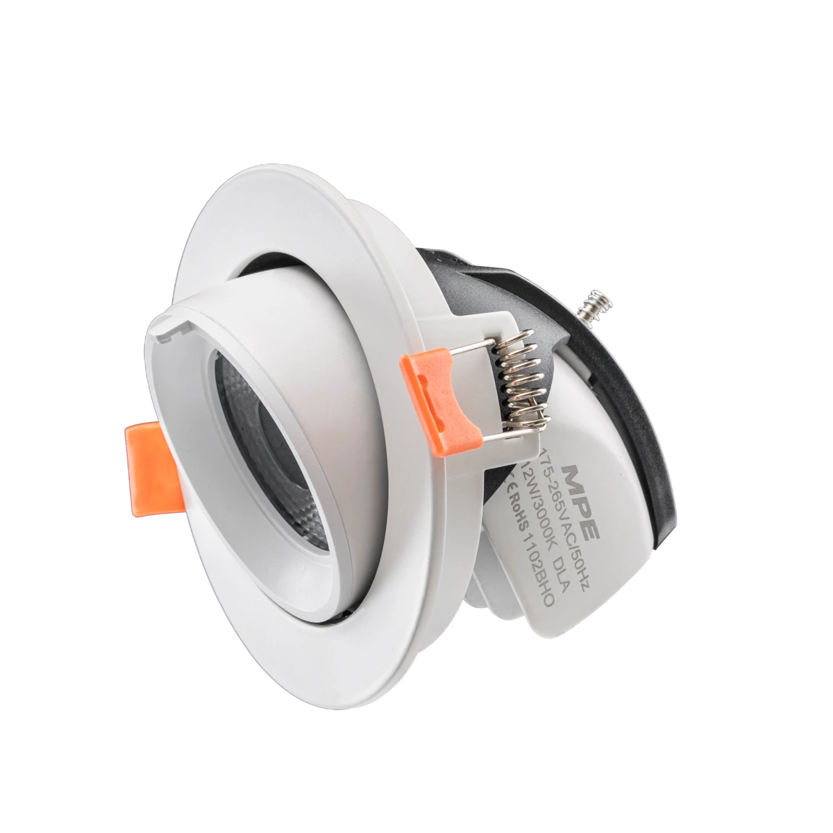 Đèn Downlight âm trần Chiếu điểm, Điều chỉnh hướng sáng 12W ánh sáng vàng DLA-12V MPE