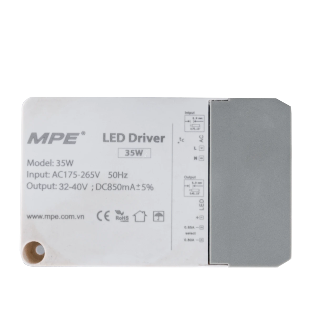 Đèn Downlight âm trần Chiếu điểm, Điều chỉnh hướng sáng 35W ánh sáng trắng DLA-35T MPE