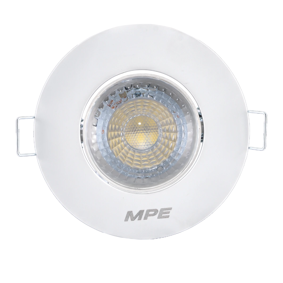 LED Downlight âm trần Chiếu điểm, Điều chỉnh hướng sáng, mặt tròn 3W ánh sáng vàng DLA2R-3V MPE
