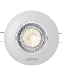 LED Downlight âm trần Chiếu điểm, Điều chỉnh hướng sáng mặt tròn 7W ánh sáng trắng DLA2R-7T MPE