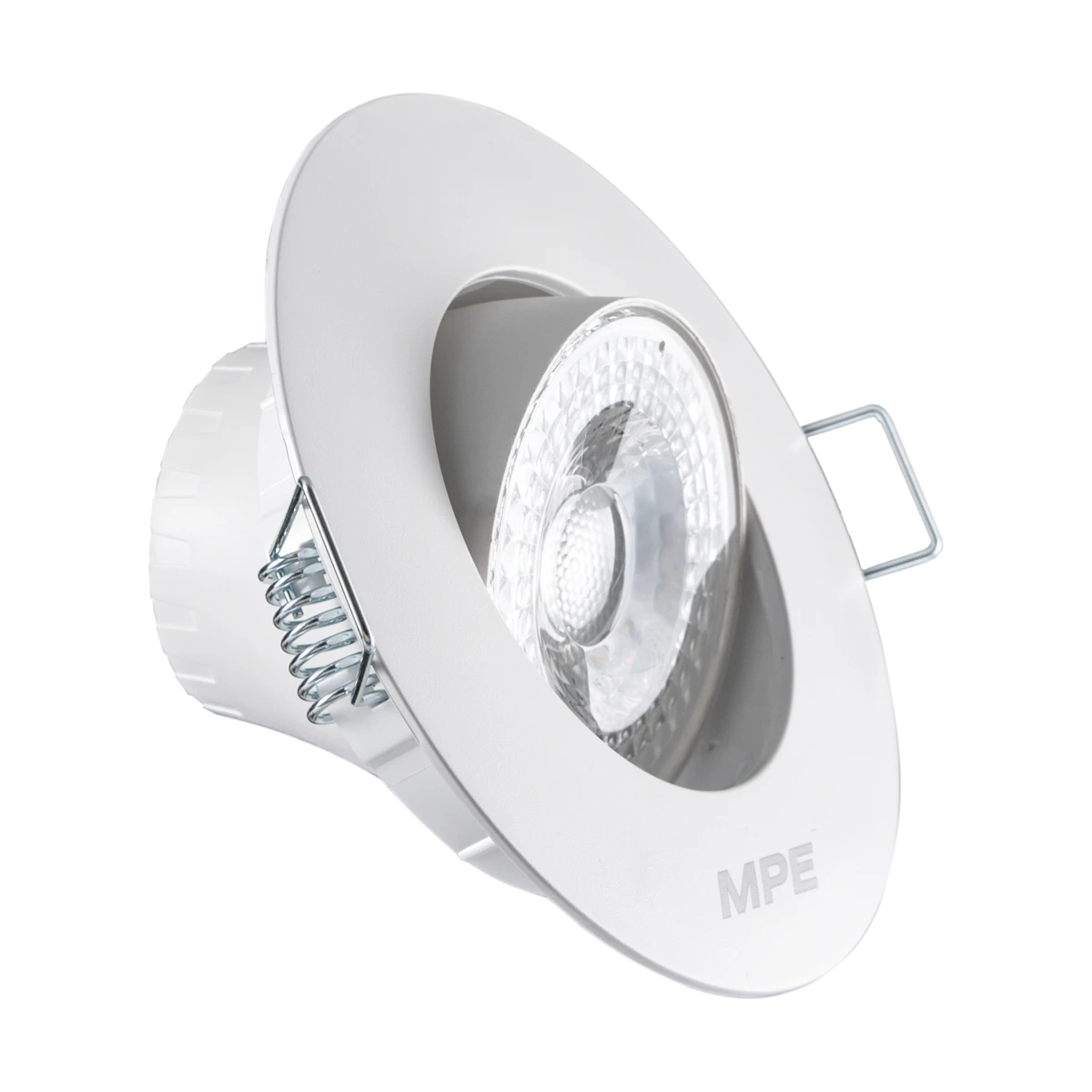 LED Downlight âm trần Chiếu điểm, Điều chỉnh hướng sáng mặt tròn 7W ánh sáng trắng DLA2R-7T MPE
