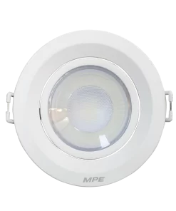 LED Downlight âm trần Chiếu điểm, Điều chỉnh hướng sáng, mặt tròn 9W ánh sáng trắng DLA2R-9T MPE