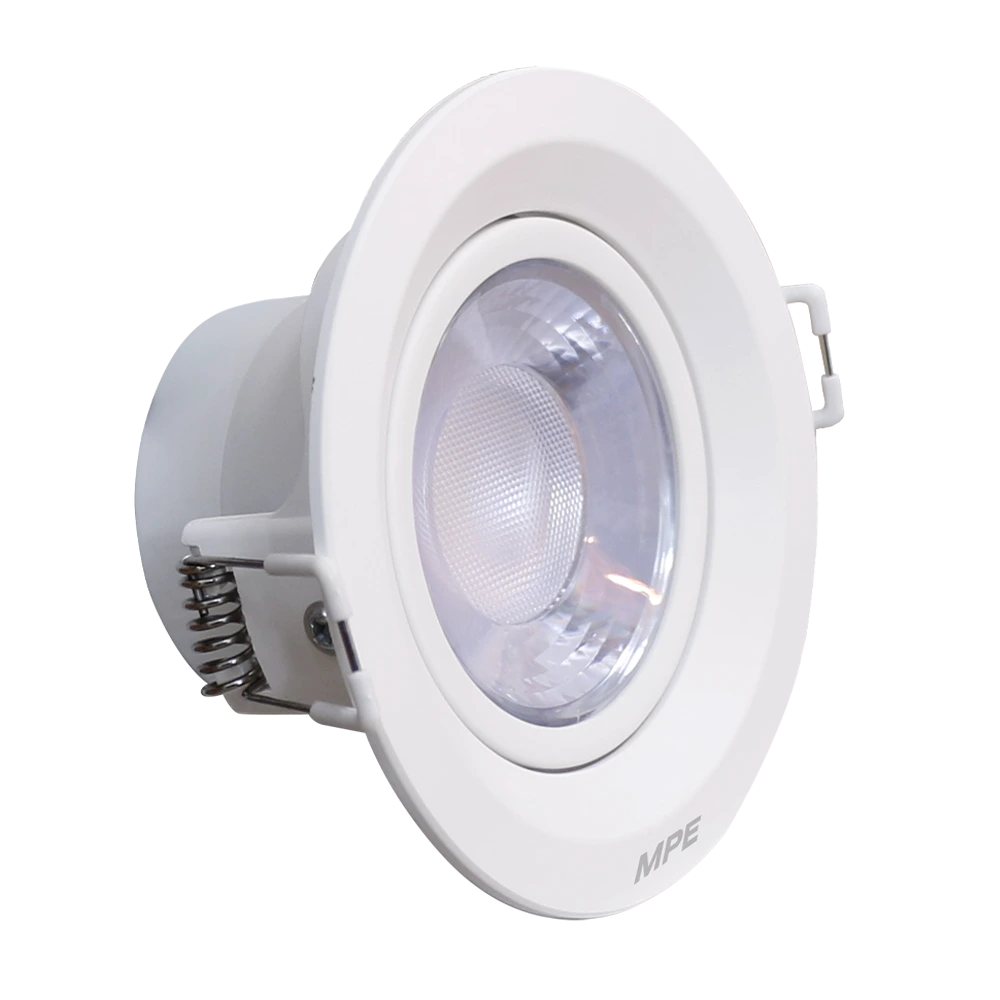 LED Downlight âm trần Chiếu điểm, Điều chỉnh hướng sáng, mặt tròn 9W ánh sáng trắng DLA2R-9T MPE
