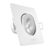 LED Downlight âm trần Chiếu điểm, Điều chỉnh hướng sáng, mặt vuông 3W ánh sáng vàng DLA2S-3V MPE