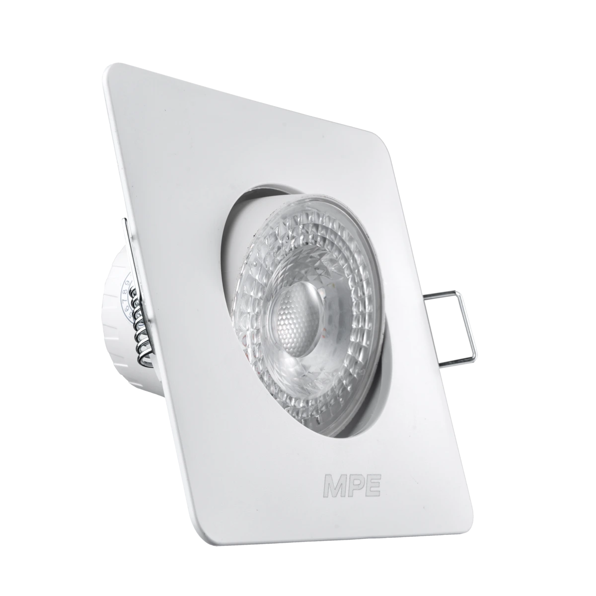 LED Downlight âm trần Chiếu điểm, Điều chỉnh hướng sáng mặt vuông 5W ánh sáng vàng DLA2S-5V MPE