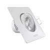 LED Downlight âm trần Chiếu điểm, Điều chỉnh hướng sáng mặt vuông 7W ánh sáng trắng DLA2S-7T MPE