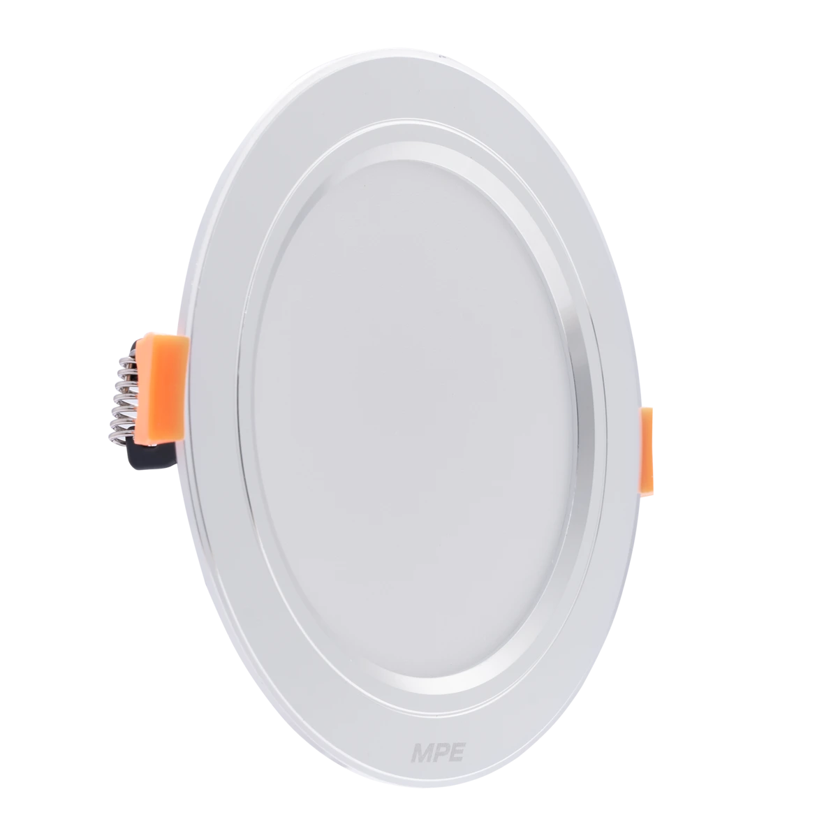 Đèn Downlight âm trần nhôm viền bạc 9W ánh sáng vàng DLBL2-9V MPE