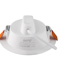 LED Downlight âm trần nhựa 9W – 3 chế độ màu DLEL-9/3C MPE
