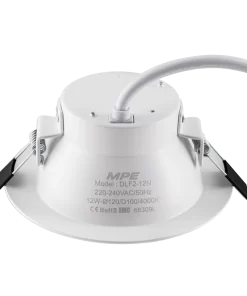 Đèn Downlight âm trần nhôm 12W ánh sáng trung tính DLF2-12N MPE