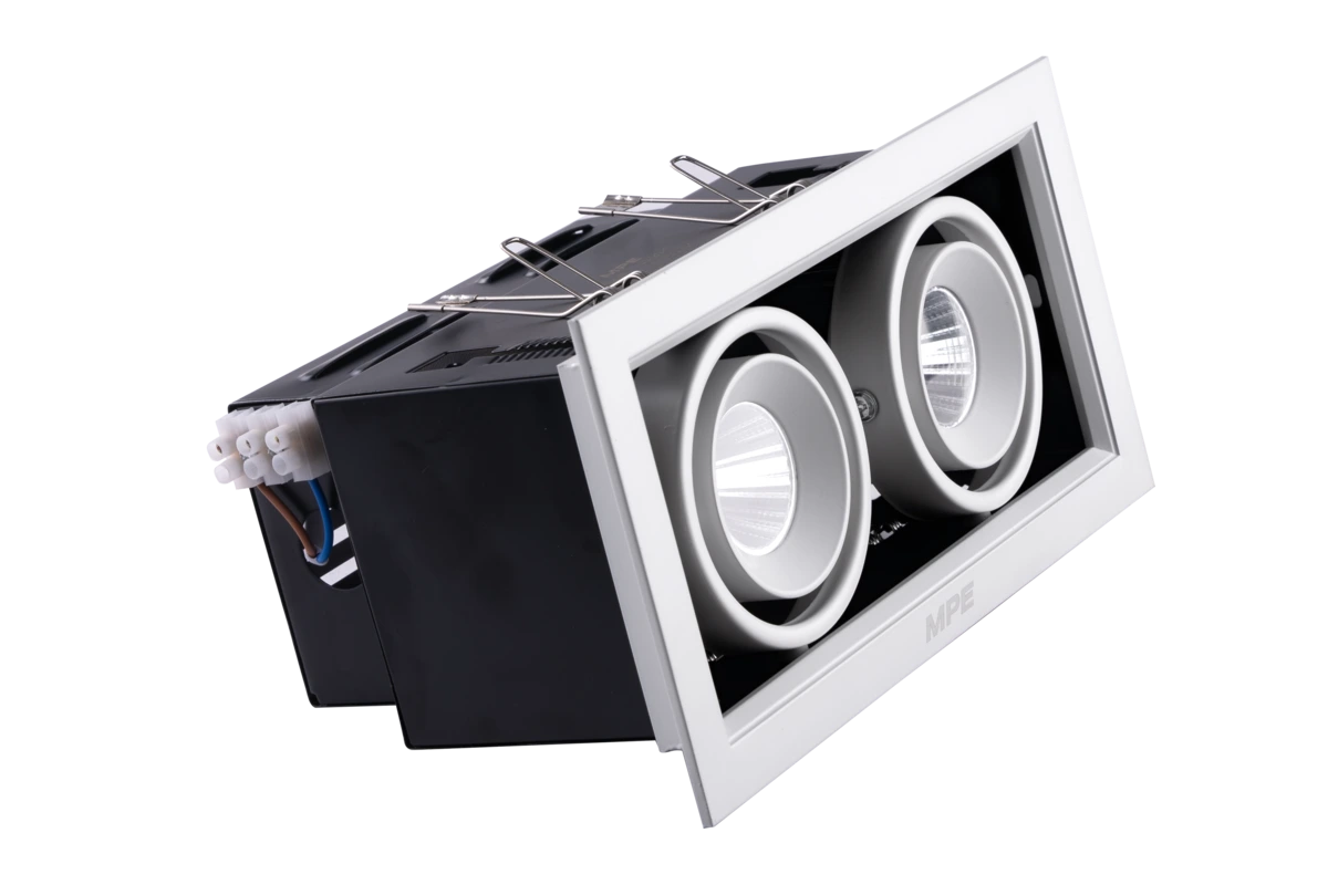 Đèn Downlight âm trần Chiếu điểm 2 đèn 7W ánh sáng trắng DLS-207T MPE