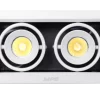 Đèn Downlight âm trần Chiếu điểm 2 đèn 7W ánh sáng vàng DLS-207V MPE