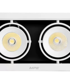 Đèn Downlight âm trần Chiếu điểm 2 đèn 12W ánh sáng trung tính DLS-212N MPE