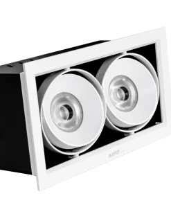 Đèn Downlight âm trần Chiếu điểm 2 đèn 20W ánh sáng trung tính DLS-220N MPE