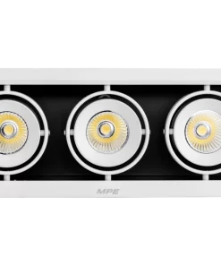 Đèn Downlight âm trần Chiếu điểm 3 đèn 12W ánh sáng trung tính DLS-312N MPE