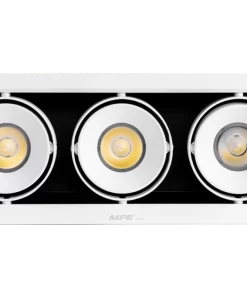 Đèn Downlight âm trần Chiếu điểm 3 đèn 20W ánh sáng vàng DLS-320V MPE