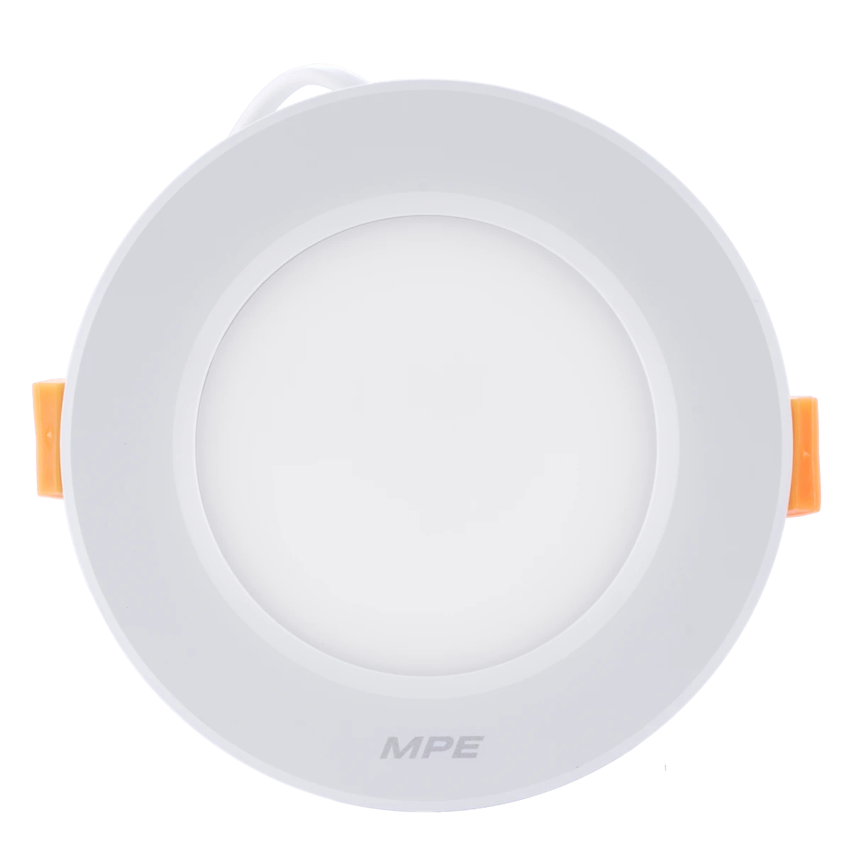 LED Downlight âm trần nhôm, viền trắng 7W ánh sáng vàng DLT-7V MPE