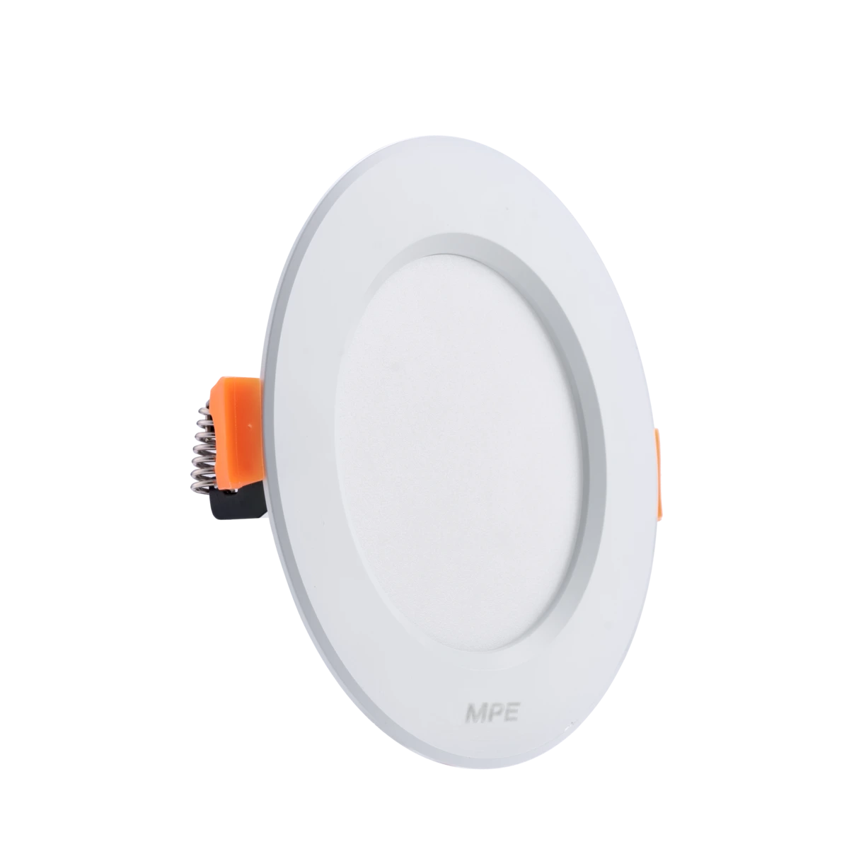 LED Downlight âm trần nhôm, viền trắng 7W ánh sáng vàng DLT-7V MPE