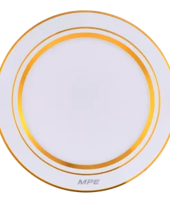LED Downlight âm trần nhôm viền vàng 12W ánh sáng trung tính DLV2-12N MPE