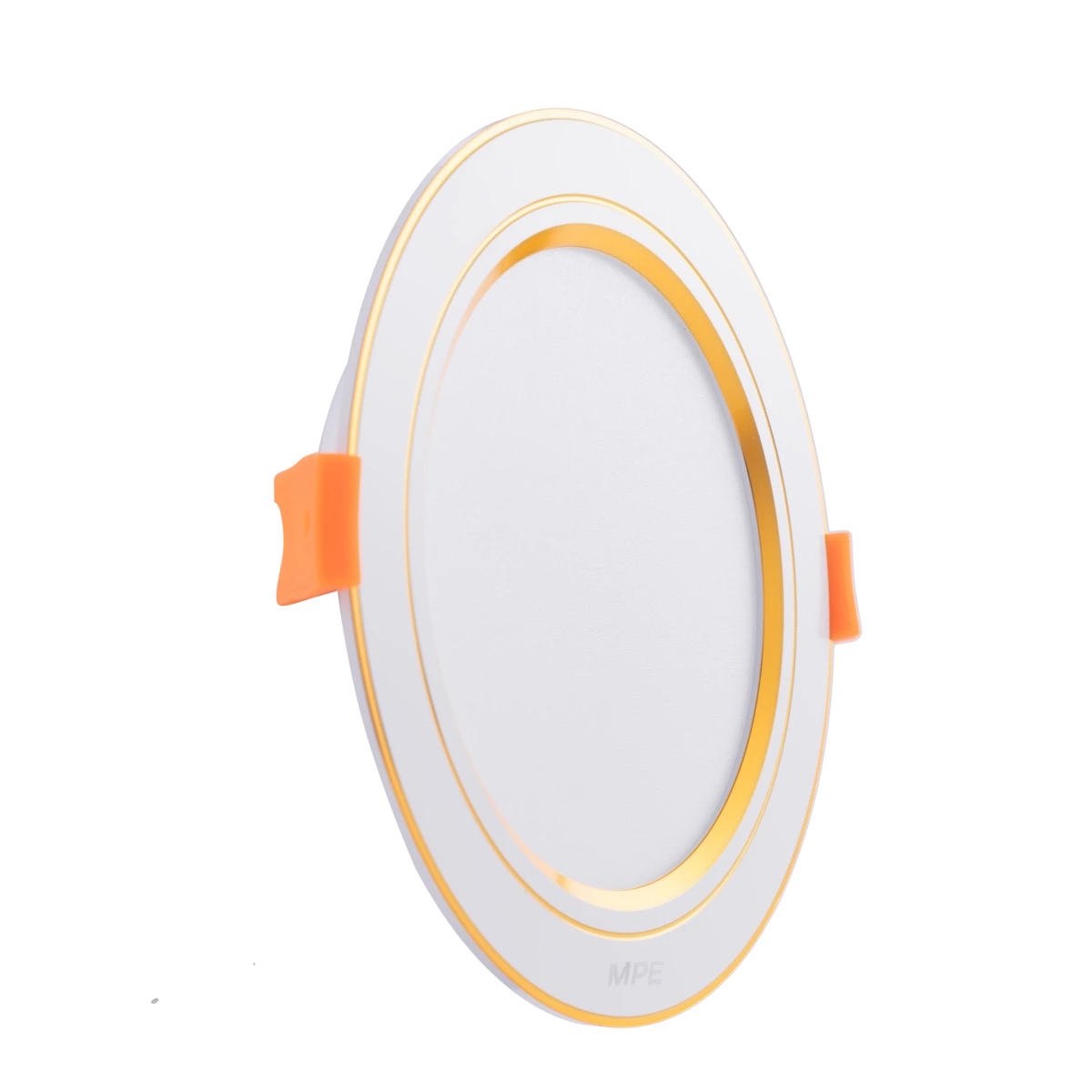 LED Downlight âm trần nhôm viền vàng 12W ánh sáng trung tính DLV2-12N MPE