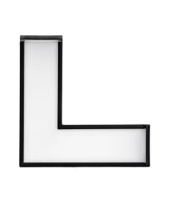 Thanh nối L thân màu đen có đèn 8W ánh sáng trắng dùng cho Seri LNC – mã LLB-8T MPE