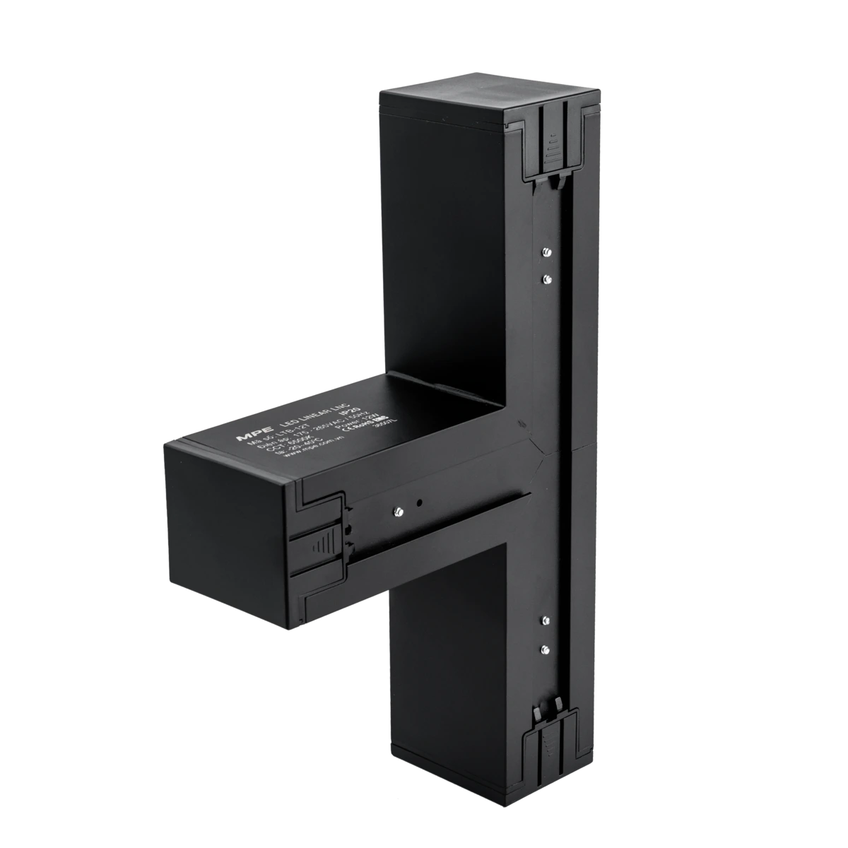 Thanh nối T thân màu đen có đèn 12W ánh sáng trắng dùng cho Seri LNC – mã LTB-12T MPE