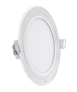 LED Panel âm trần nhôm viền bạc mặt tròn 12W phi nhỏ ánh sáng trắng RPL-12ST/S MPE