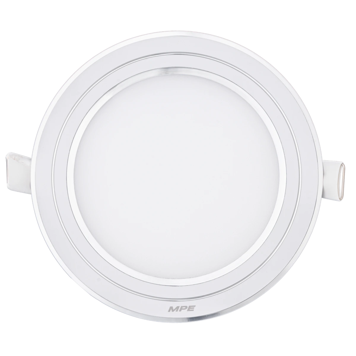 LED Panel âm trần nhôm viền bạc mặt tròn 9W - 3 chế độ màu RPL-9/3C/S MPE