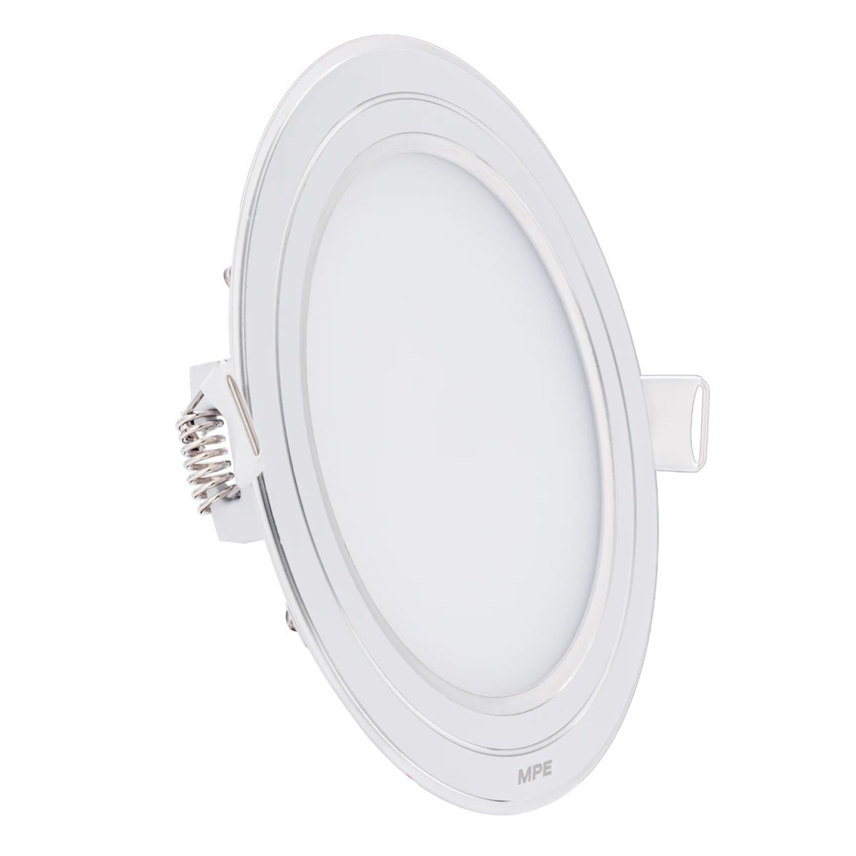 LED Panel âm trần nhôm viền bạc mặt tròn 9W - 3 chế độ màu RPL-9/3C/S MPE