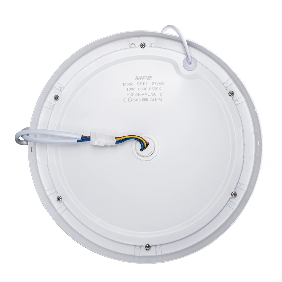 Đèn Panel ốp nổi nhôm, mặt tròn, cảm biến chuyển động 18W ánh sáng trắng SRPL-18T/MS MPE