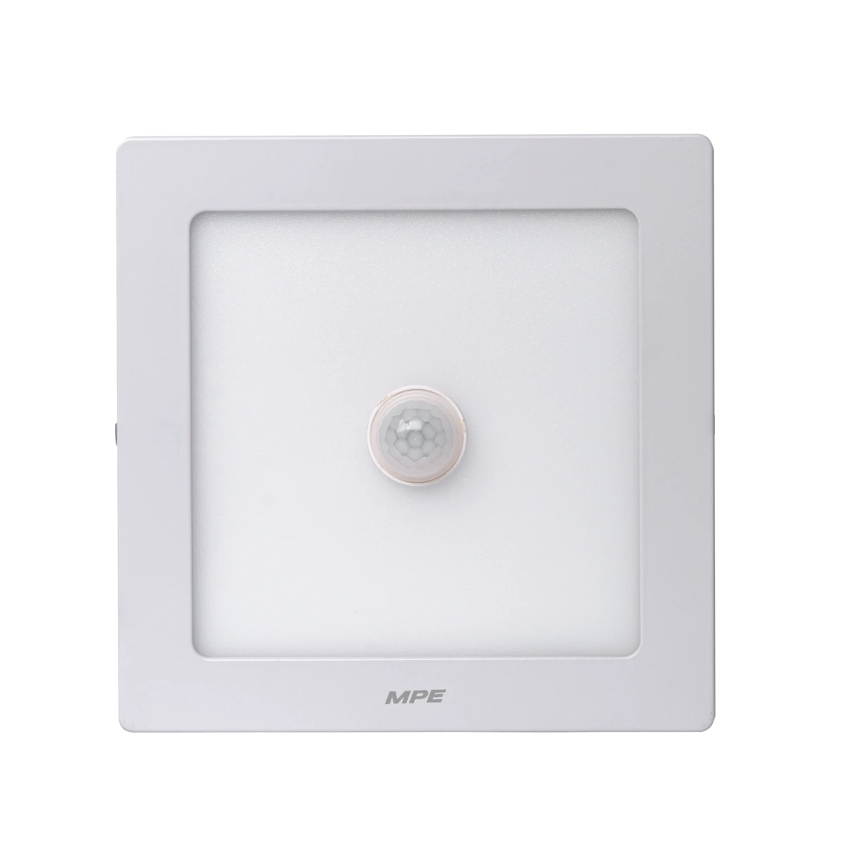 Đèn Panel ốp nổi nhôm, mặt vuông, cảm biến chuyển động 12W ánh sáng trắng SSPL-12T/MS MPE