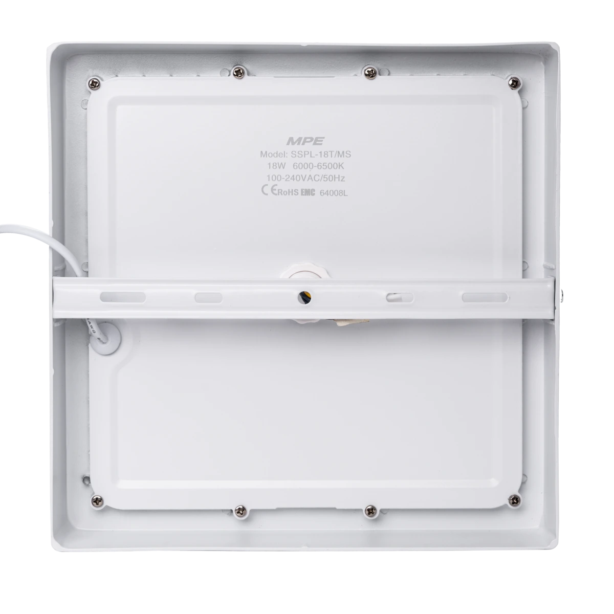 Đèn Panel ốp nổi nhôm, mặt vuông, cảm biến chuyển động 18W ánh sáng trắng SSPL-18T/MS MPE