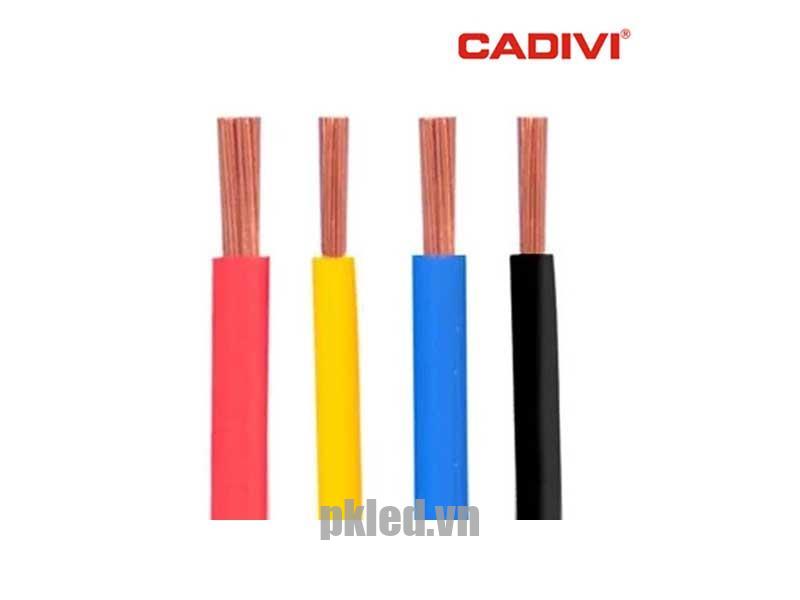 Dây Cadivi mã VCm/HR-LF-1.5–600V loại cáp điện lực chịu nhiệt cao có 1 lõi 30 sợi dẫn