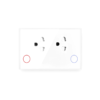 Bộ 2 ổ cắm wifi 3 chấu Duhal A1B273 thiết kế hiện đại