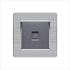 Bộ ổ cắm điện thoại màu xám Duhal C1B638