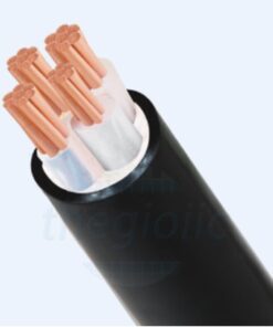 Hình ảnh mô phỏng cấu trúc lõi cáp Cadivi CVV 4 lõi