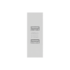 Ổ cắm 2 USB Saturn K size S màu trắng Duhal S1B001