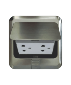 Ổ cắm 3 chấu đôi âm sàn chống thấm IP44 Duhal S2V520