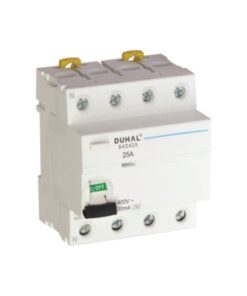 CB chống dòng rò 4 cực 40A 30mA Duhal S4D440 thiết kế 4P